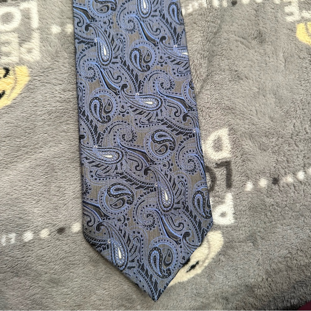 Valerio Garati 100% Silk Paisley Print Tie